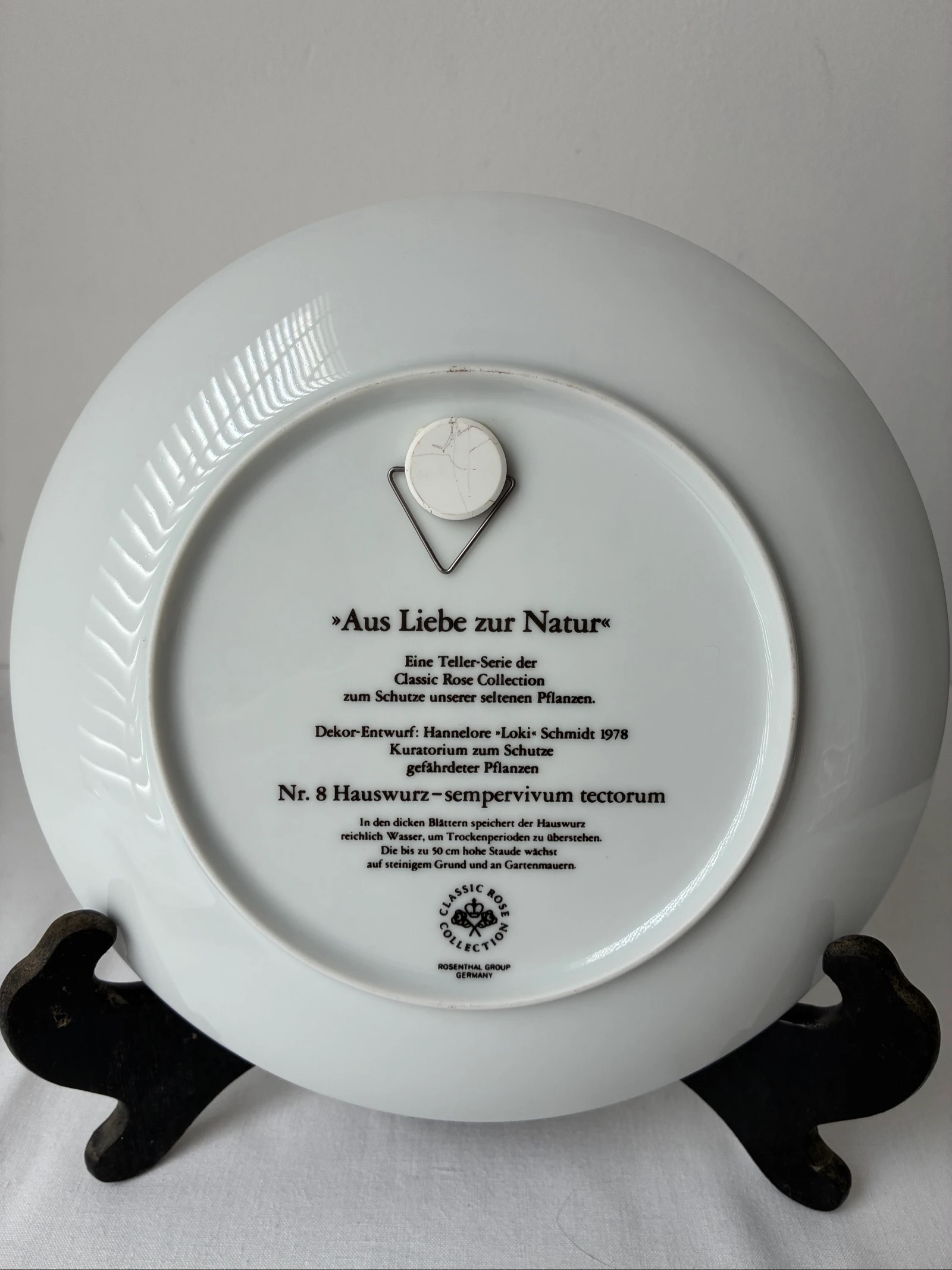 Rosenthal Wandbord Nr. 8 Hauswurz - Aus Liebe zur Natur – photo 3